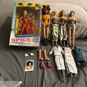Spice Girls dolls, concert collection, with accessories